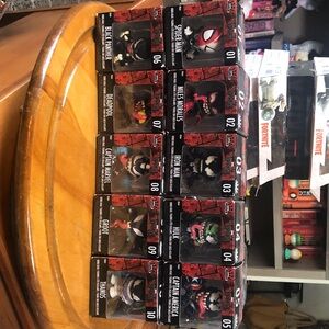 Funko Marvel Action Figures Set - Black, Red, Green